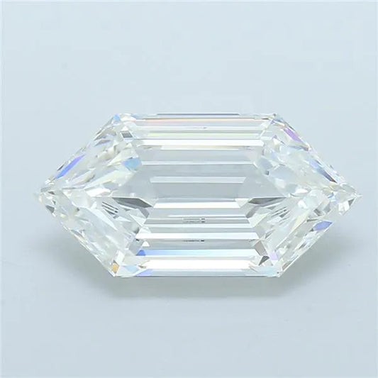4.86ct Hexagonal Lab Grown Diamond (Colour F, Clarity VVS2, IGI Certified)