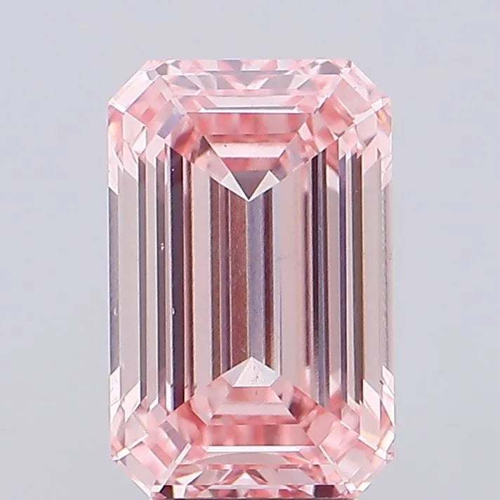 5.00ct emerald lab grown diamond (colour fancy intense pink, clarity vs2, igi certified)