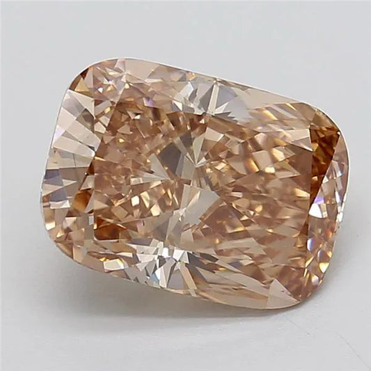 5.02ct Cushion modified Lab Grown Diamond (Colour Fancy Brown, Clarity VVS2, IGI Certified)