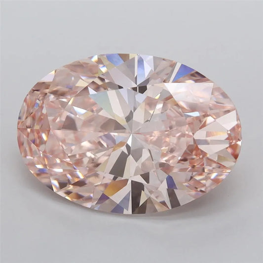 5.02ct Oval Lab Grown Diamond (Colour Fancy Vivid Pink, Clarity VVS1, IGI Certified)