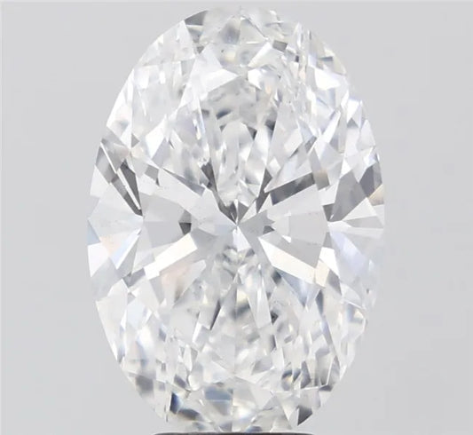 5.03ct Oval Lab Grown Diamond (Colour E, Clarity VS2, IGI Certified)