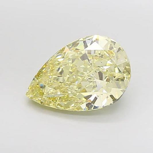 5.04ct Pear Lab Grown Diamond (Colour Fancy Yellow, Clarity VS1, IGI Certified)