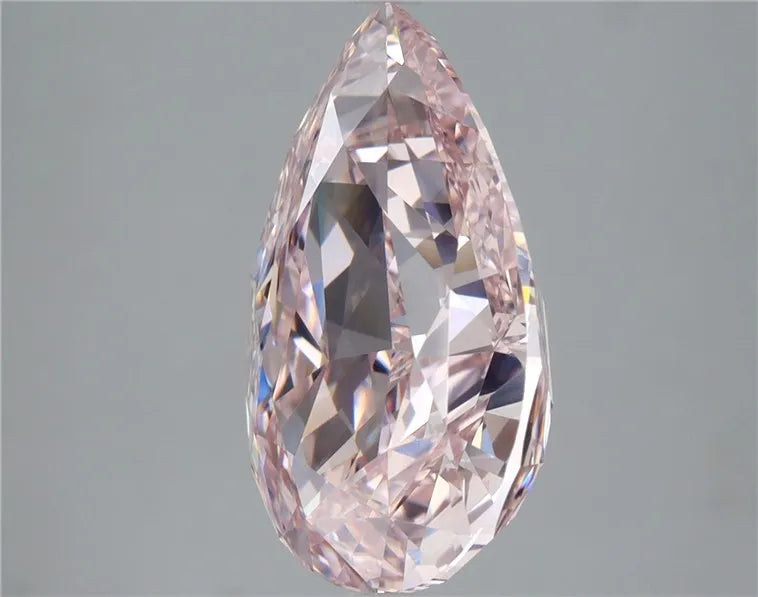 5.05ct Pear Natural Diamond (Colour Faint Pink, Clarity VVS1, GIA Certified)