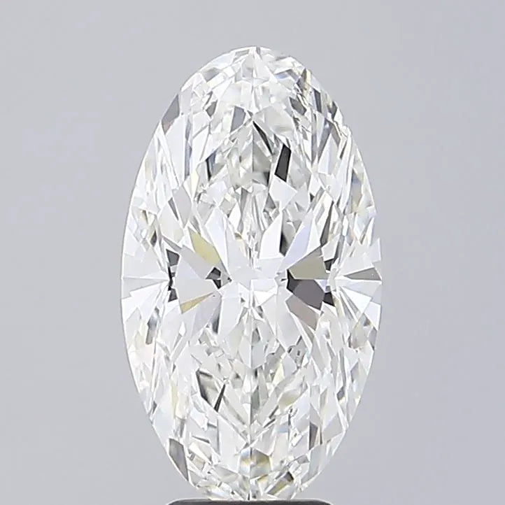 5.09ct oval lab grown diamond (colour g, clarity vvs2, igi certified)
