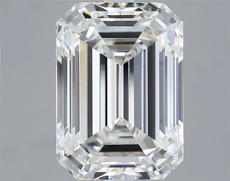 5.11ct emerald lab grown diamond (colour f, clarity vvs2, igi certified)