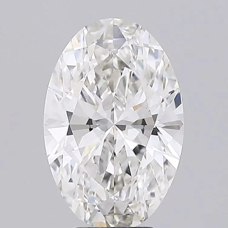 5.20ct oval lab grown diamond (colour g, clarity vvs2, igi certified)