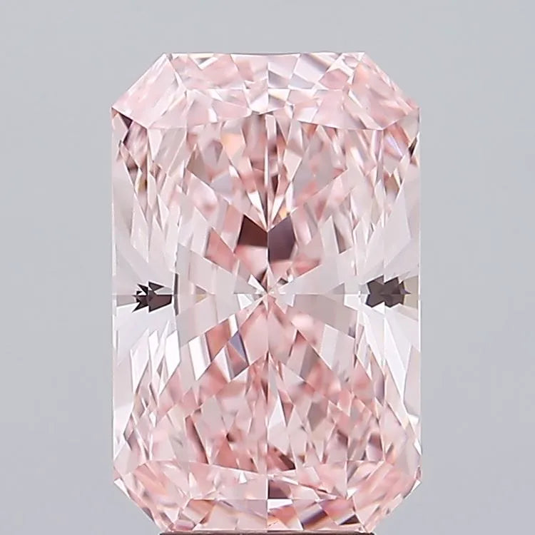 6.02ct Radiant Lab Grown Diamond (Colour Fancy Vivid Pink, Clarity VVS2, IGI Certified)