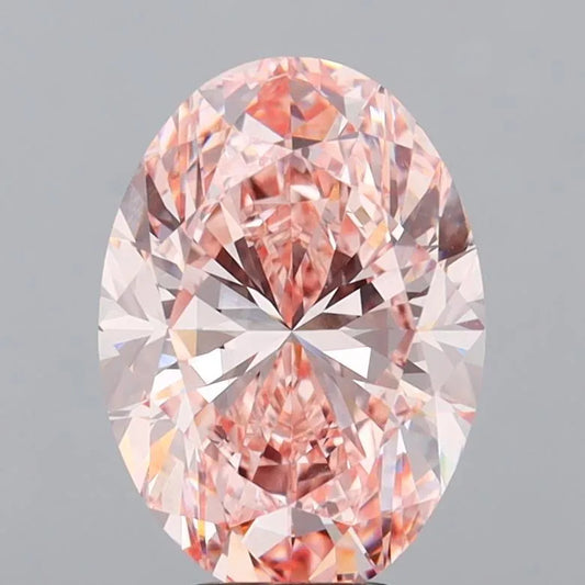 6.04ct Oval Lab Grown Diamond (Colour Fancy Intense Pink, Clarity VVS1, IGI Certified)