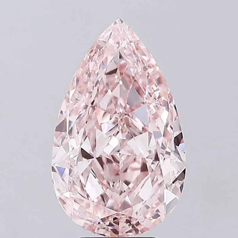 6.04ct pear lab grown diamond (colour fancy intense pink, clarity vs1, igi certified)