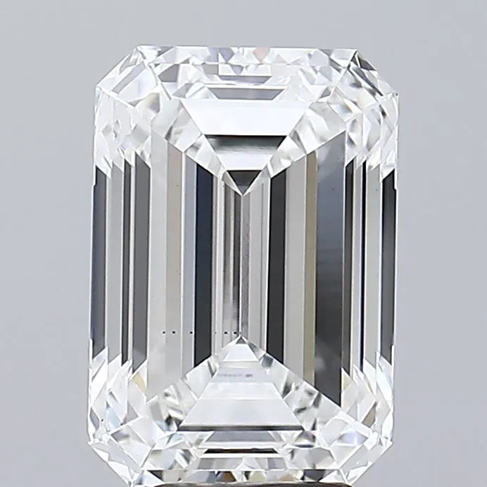 6.05ct emerald lab grown diamond (colour f, clarity vs2, igi certified)