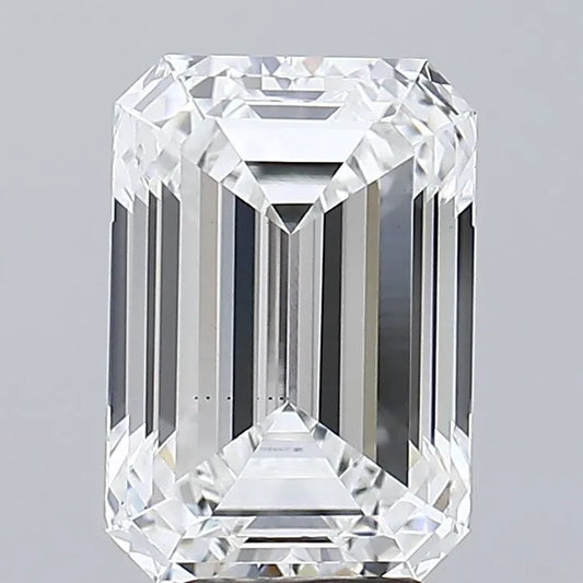 6.05ct Emerald Lab Grown Diamond (Colour F, Clarity VS2, IGI Certified)