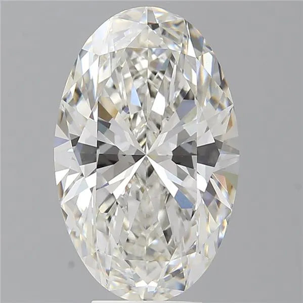 6.08ct oval lab grown diamond (colour g, clarity vvs2, igi certified)