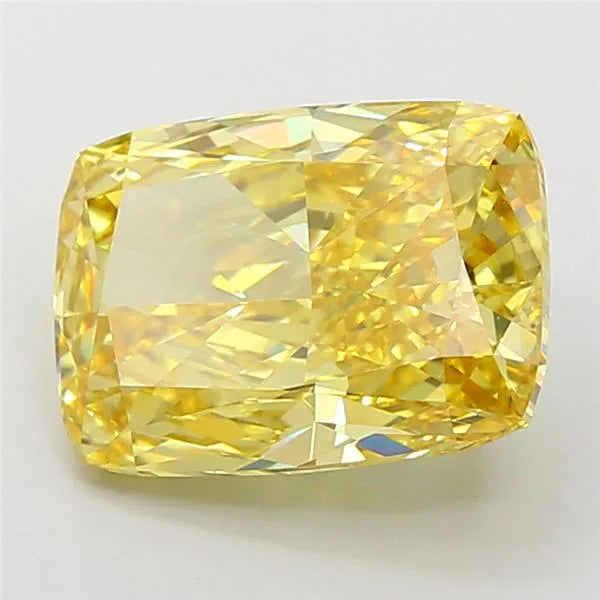 6.10ct Cushion modified Lab Grown Diamond (Colour Fancy Vivid Yellow, Clarity VVS2, IGI Certified)