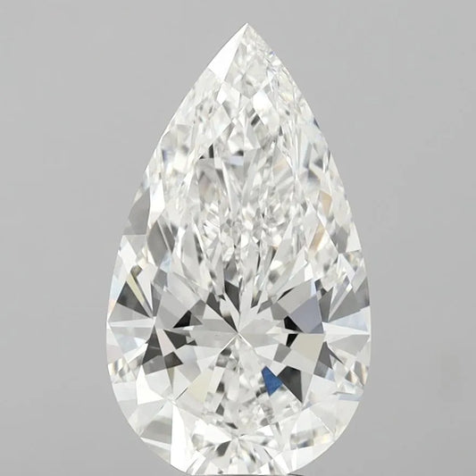 6.50ct Pear Lab Grown Diamond (Colour F, Clarity VVS2, IGI Certified)
