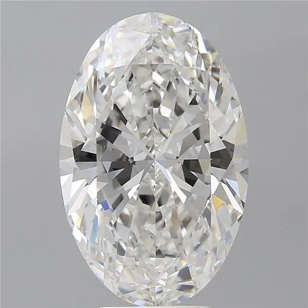 6.60ct oval lab grown diamond (colour e, clarity vvs2, igi certified)