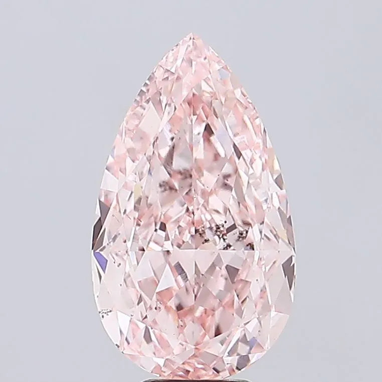 8.03ct pear lab grown diamond (colour fancy intense pink, clarity vs2, igi certified)