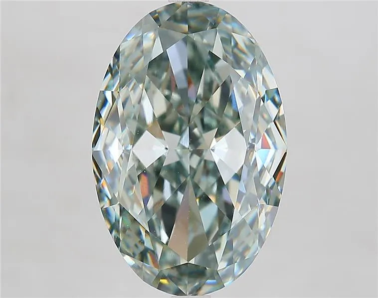 8.10ct Oval Lab Grown Diamond (Colour Fancy Green, Clarity VVS2, IGI Certified)