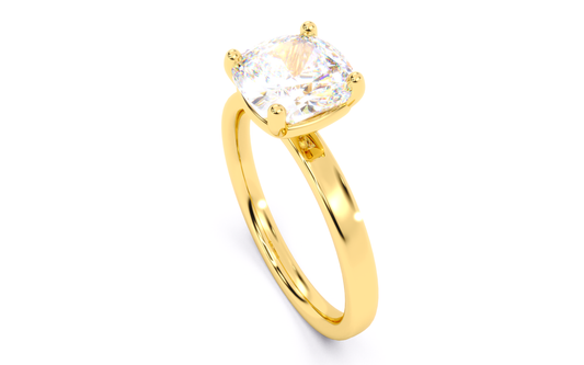 Luxe Aimé Luma Solitaire Engagement Ring, Side View
