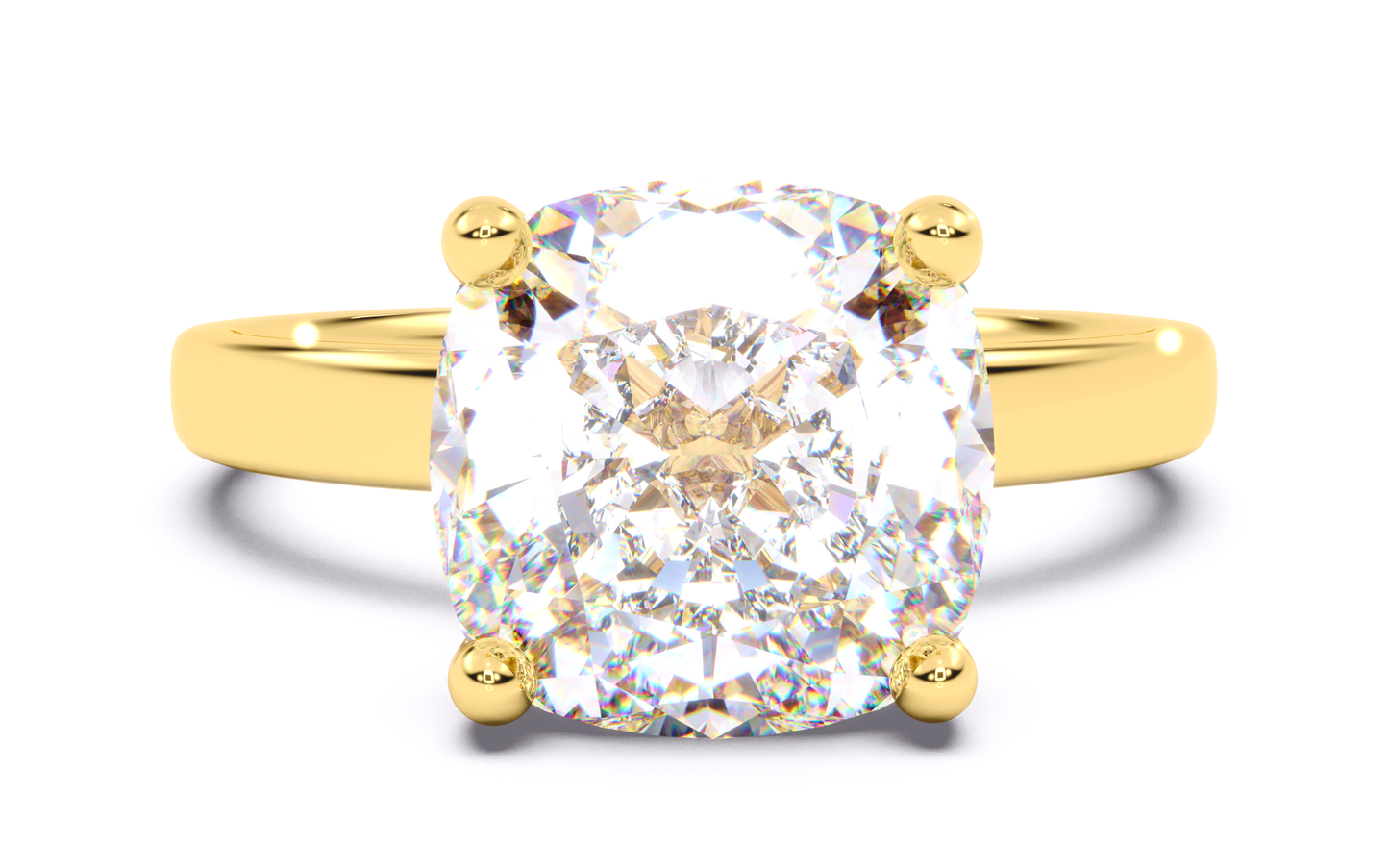 luxe aimé luma solitaire engagement ring, front view