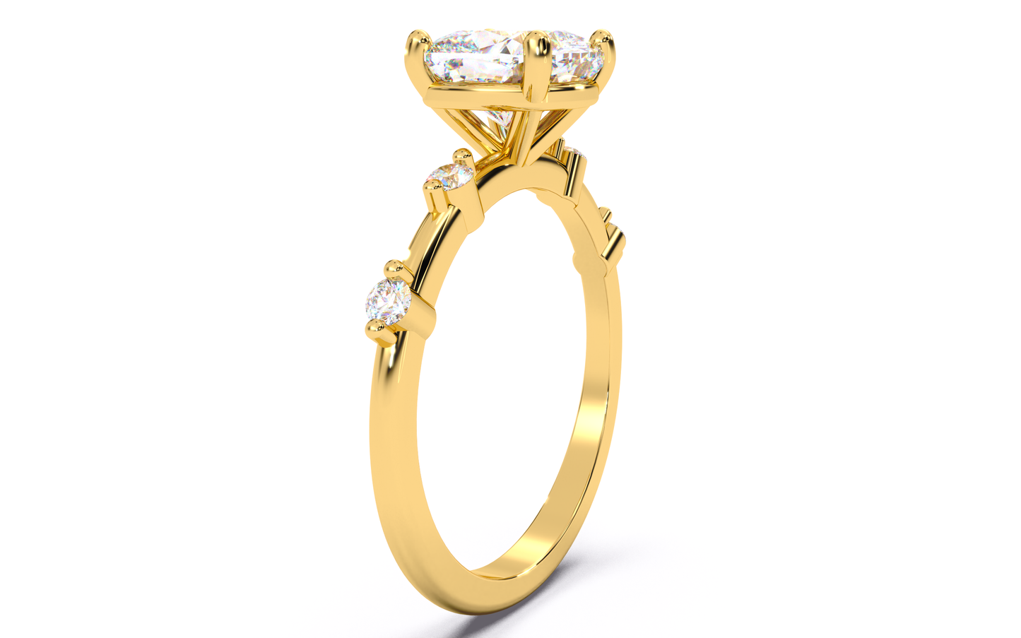 luxe aimé elevé solitaire