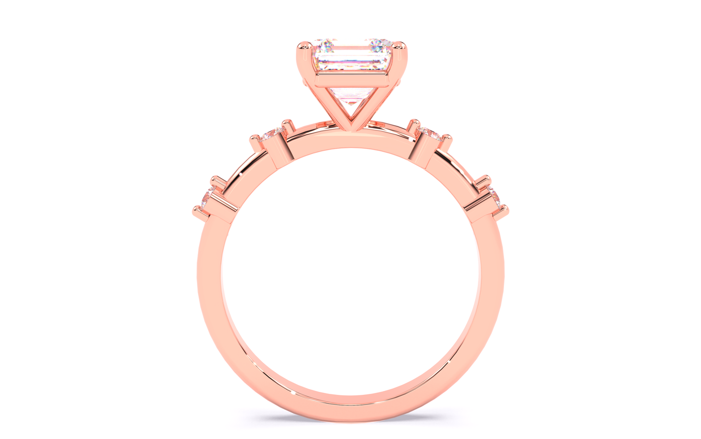 luxe aimé elevé solitaire