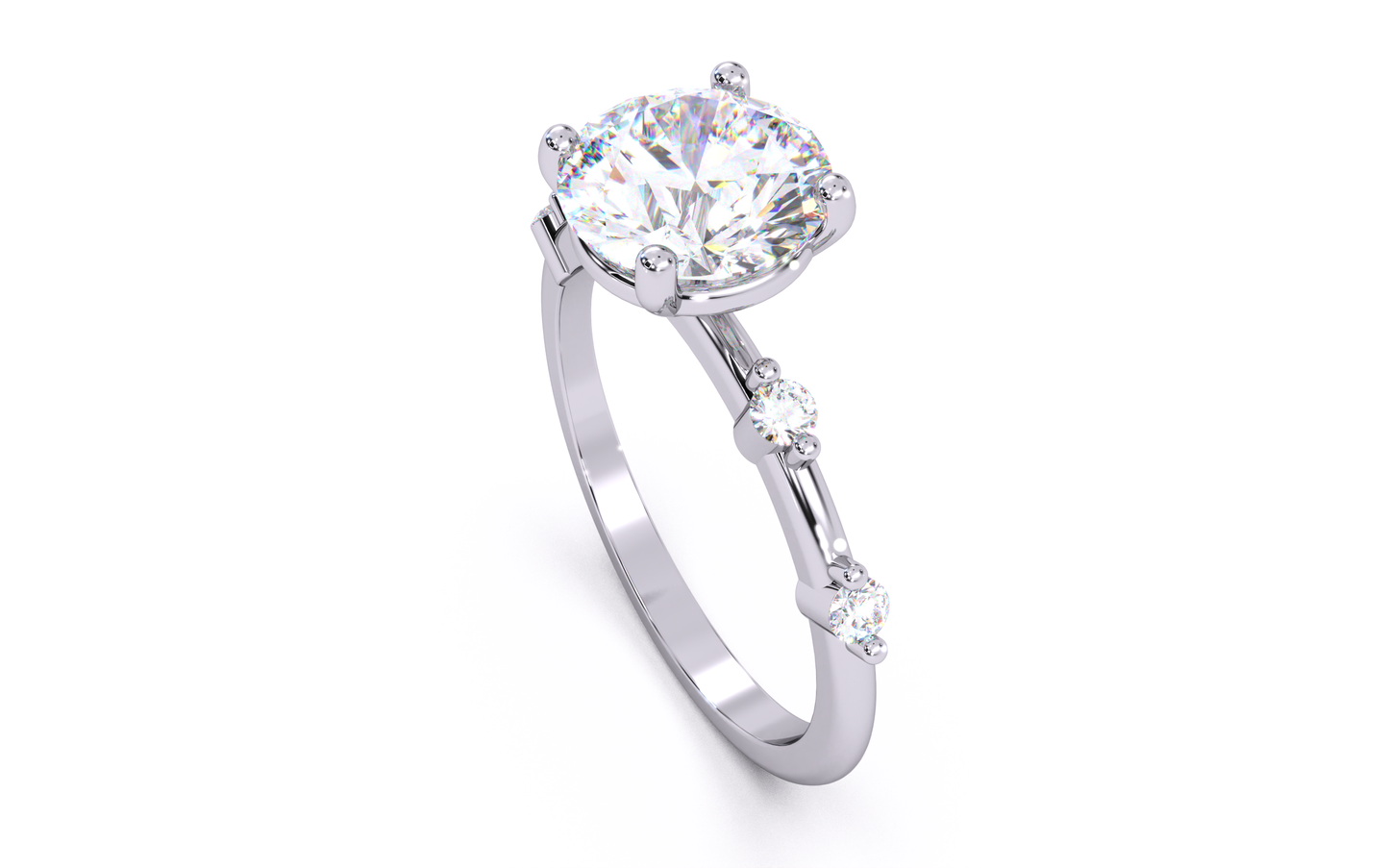 luxe aimé elevé solitaire