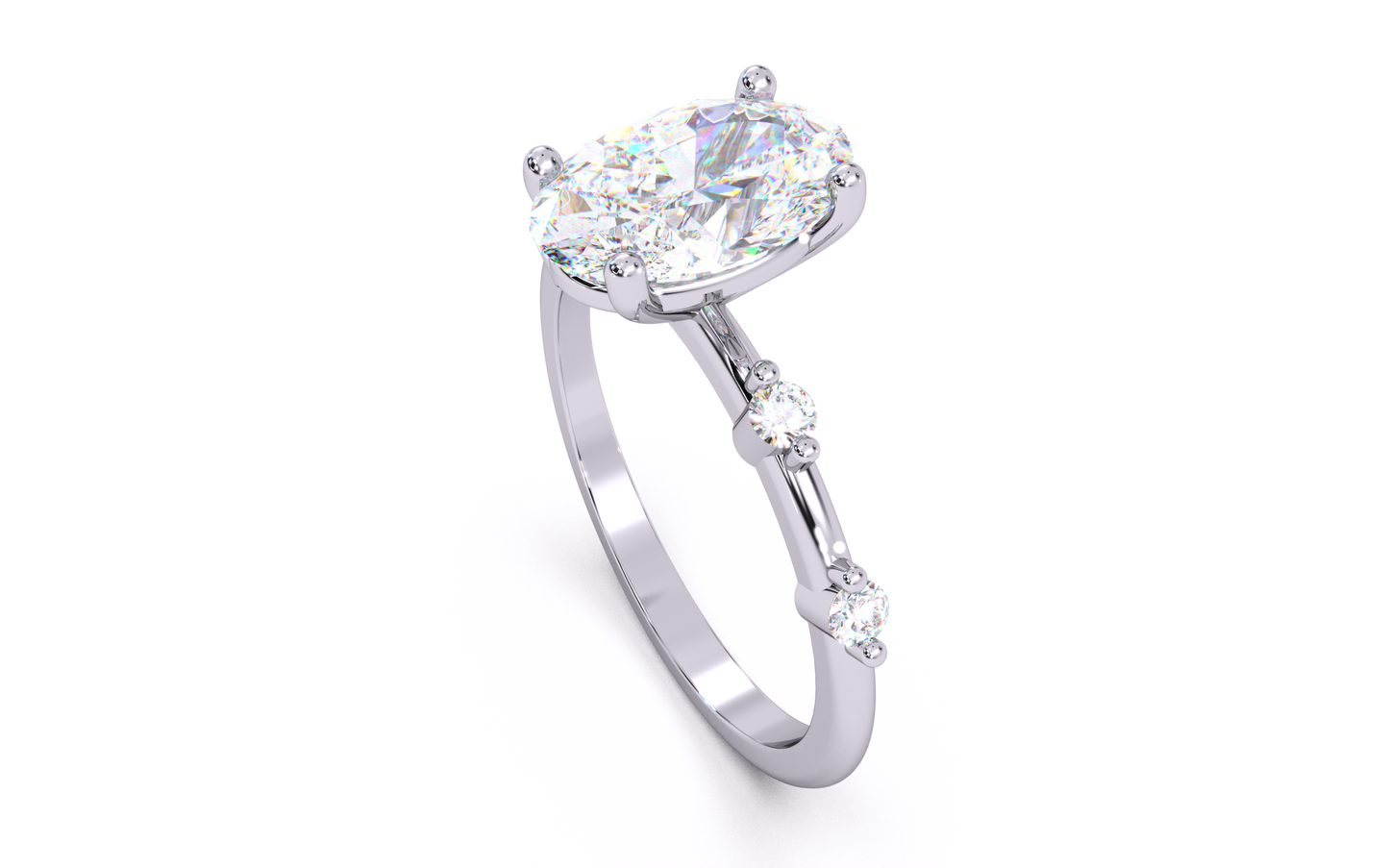 luxe aimé elevé solitaire