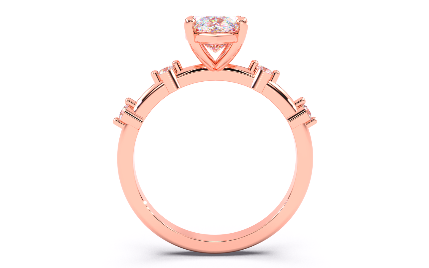 luxe aimé elevé solitaire