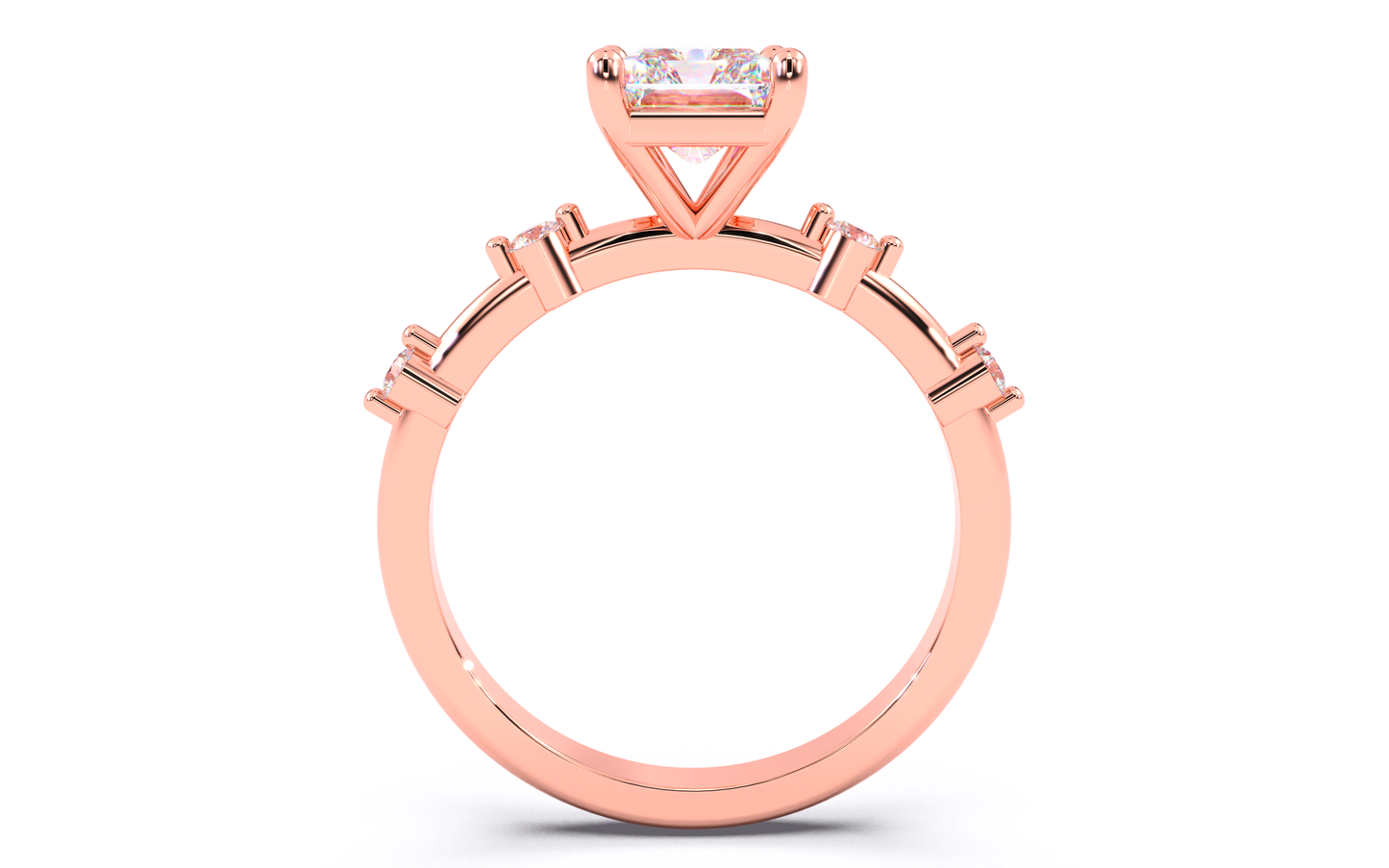 luxe aimé elevé solitaire