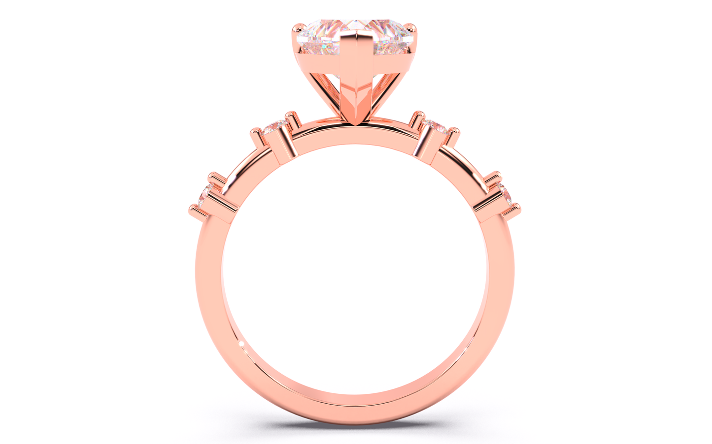 luxe aimé elevé solitaire