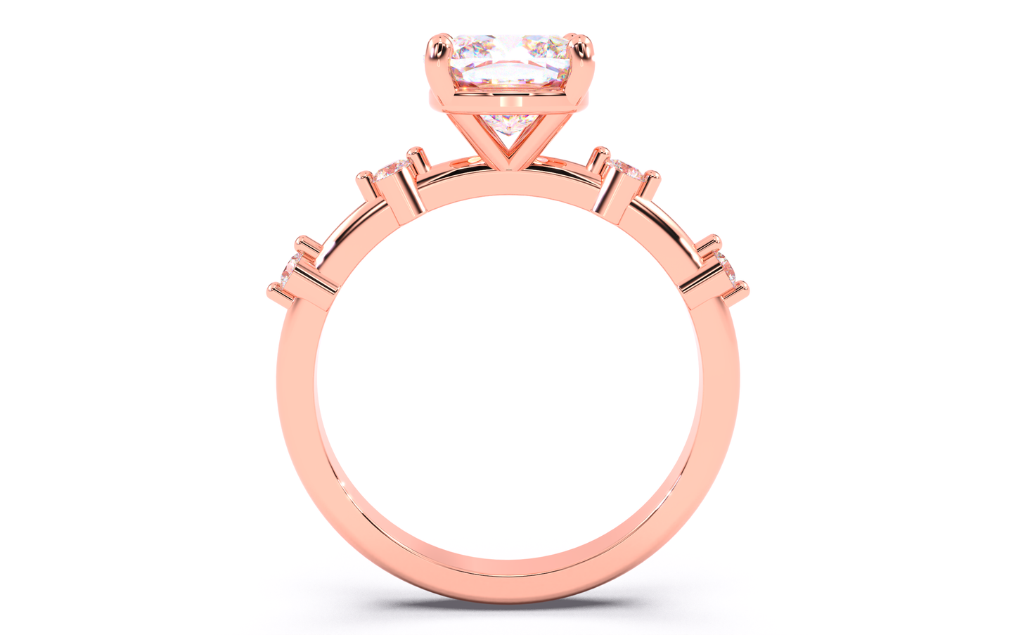 luxe aimé elevé solitaire
