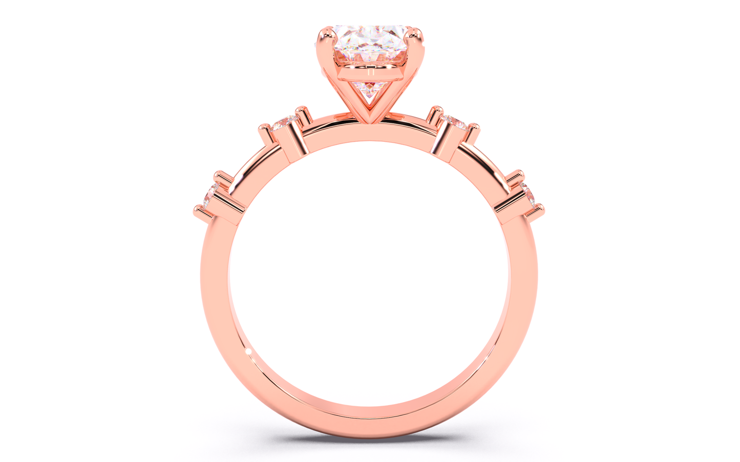 luxe aimé elevé solitaire