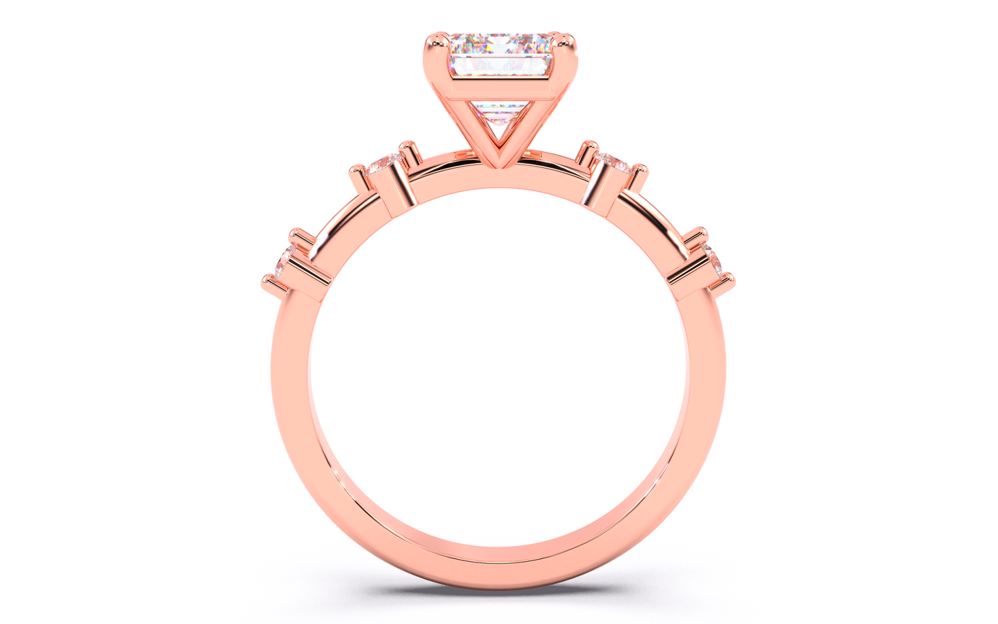 luxe aimé elevé solitaire