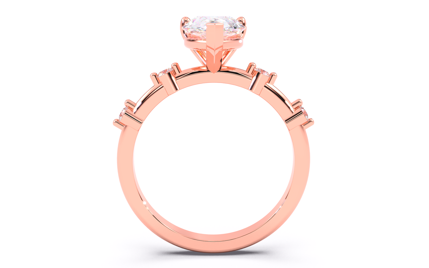 luxe aimé elevé solitaire