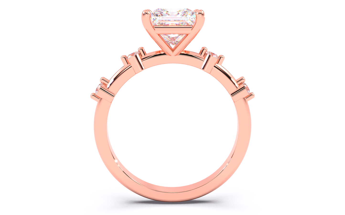 luxe aimé elevé solitaire
