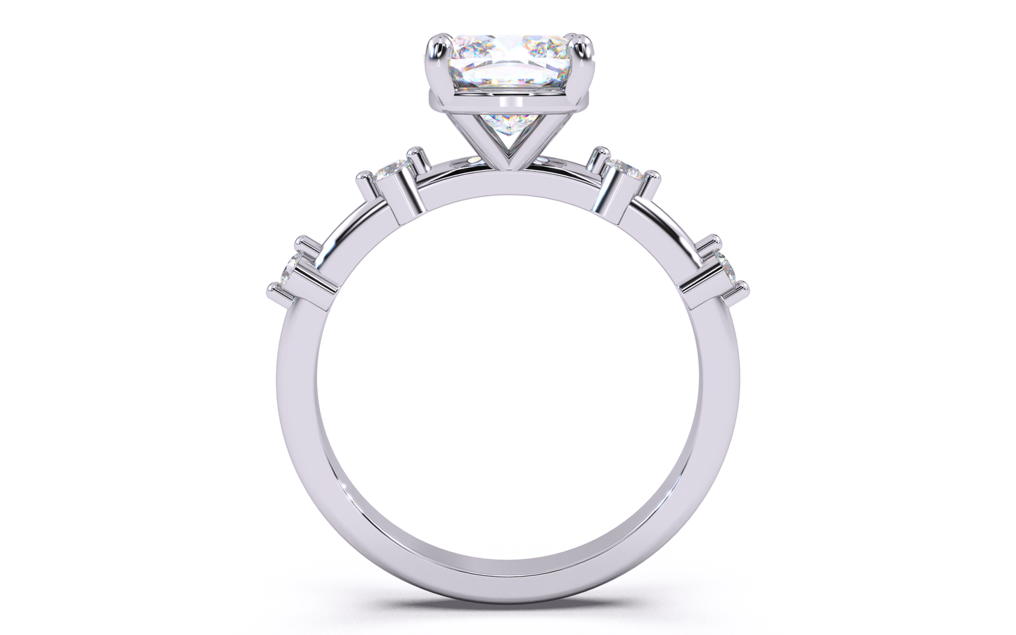 luxe aimé elevé solitaire