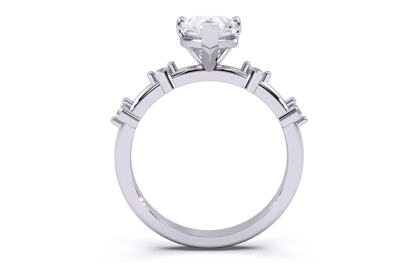 luxe aimé elevé solitaire