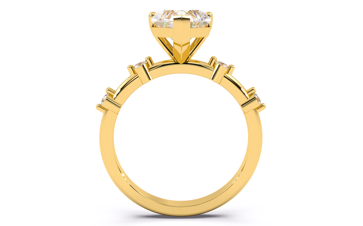 luxe aimé elevé solitaire