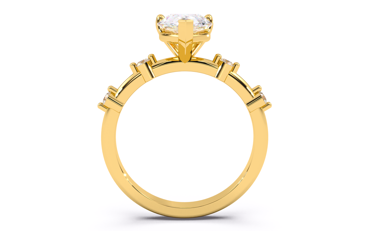 luxe aimé elevé solitaire