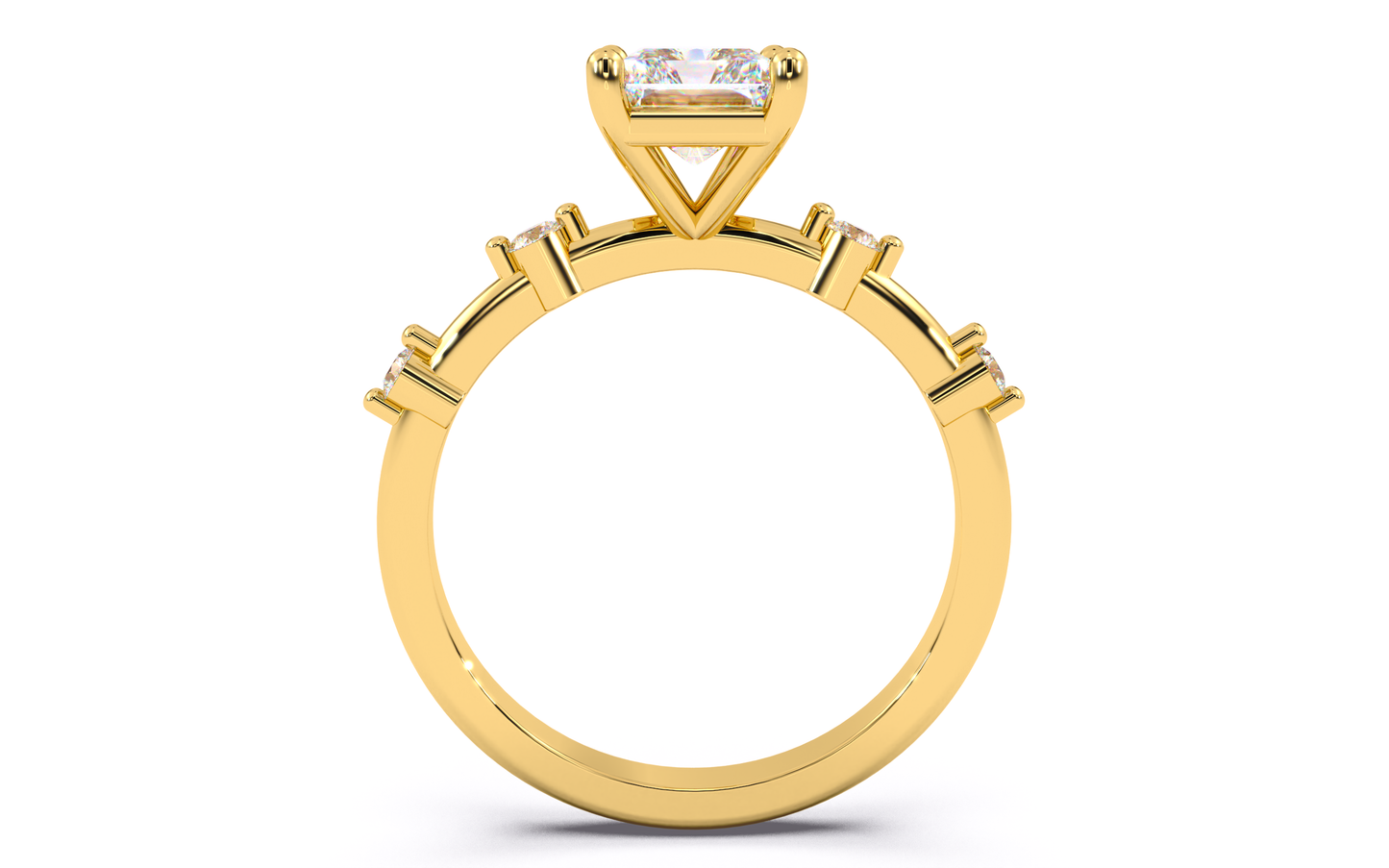 luxe aimé elevé solitaire