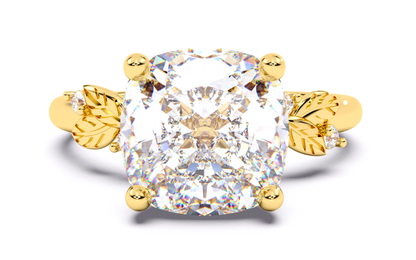 Luxe Aimé Lyra Solitaire Engagement Ring,  Front View