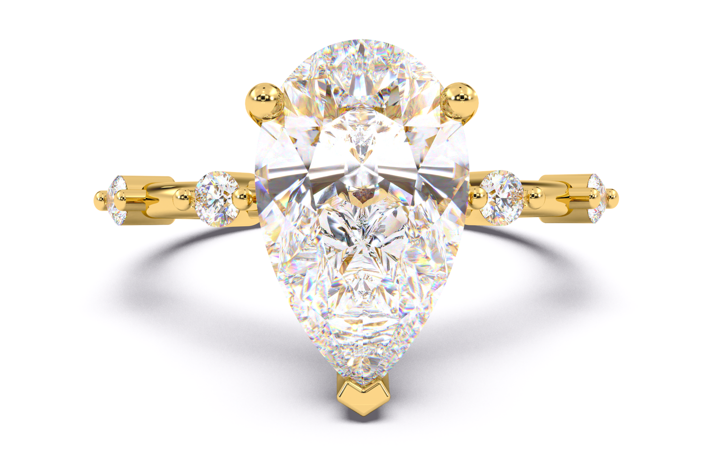 luxe aimé elevé solitaire