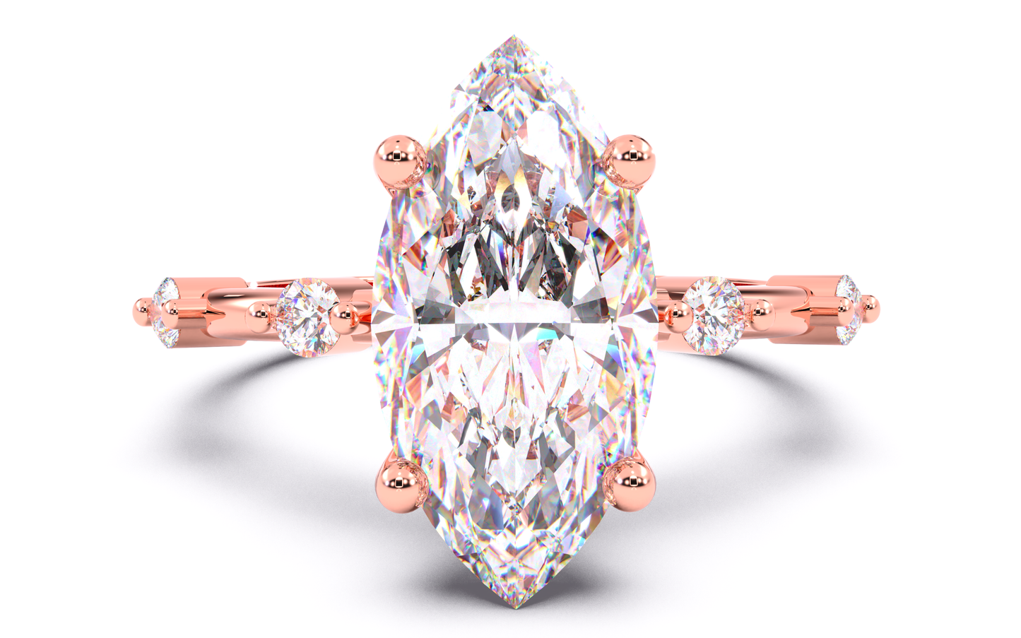 luxe aimé elevé solitaire