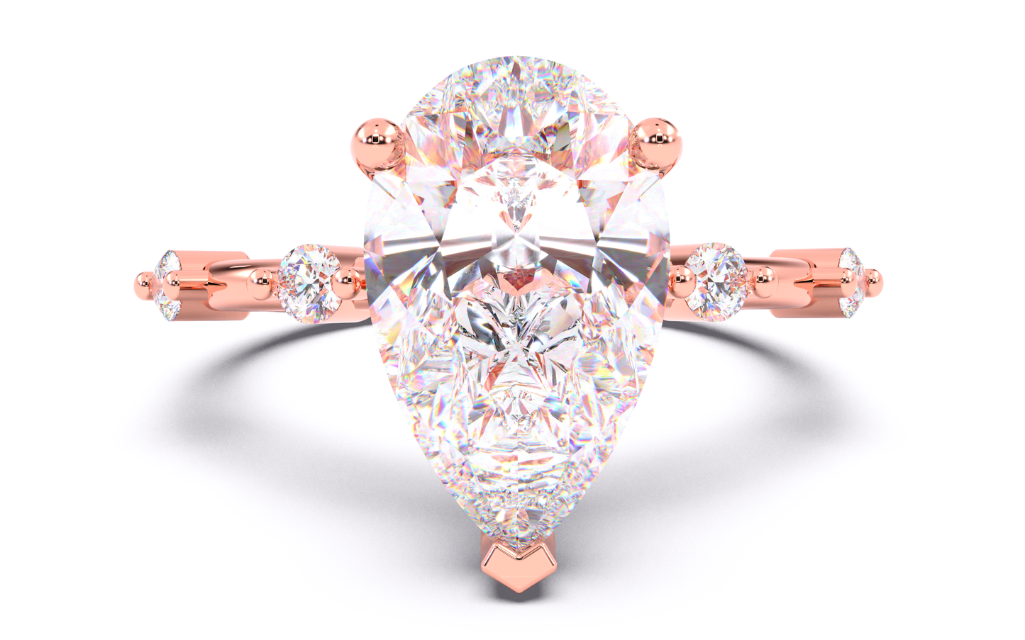 luxe aimé elevé solitaire