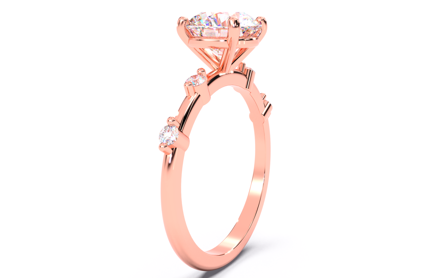 luxe aimé elevé solitaire