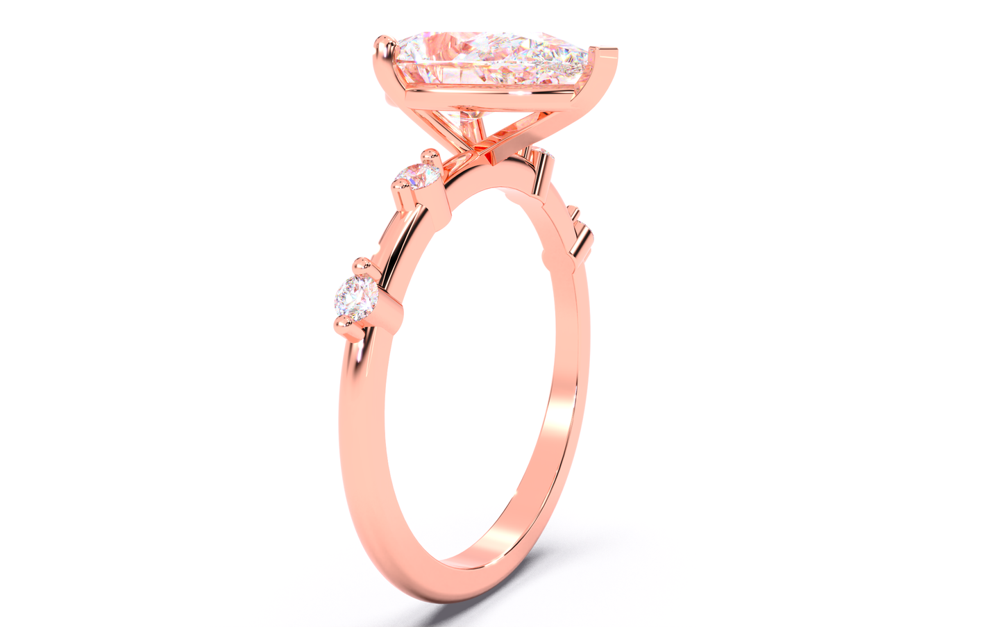 luxe aimé elevé solitaire
