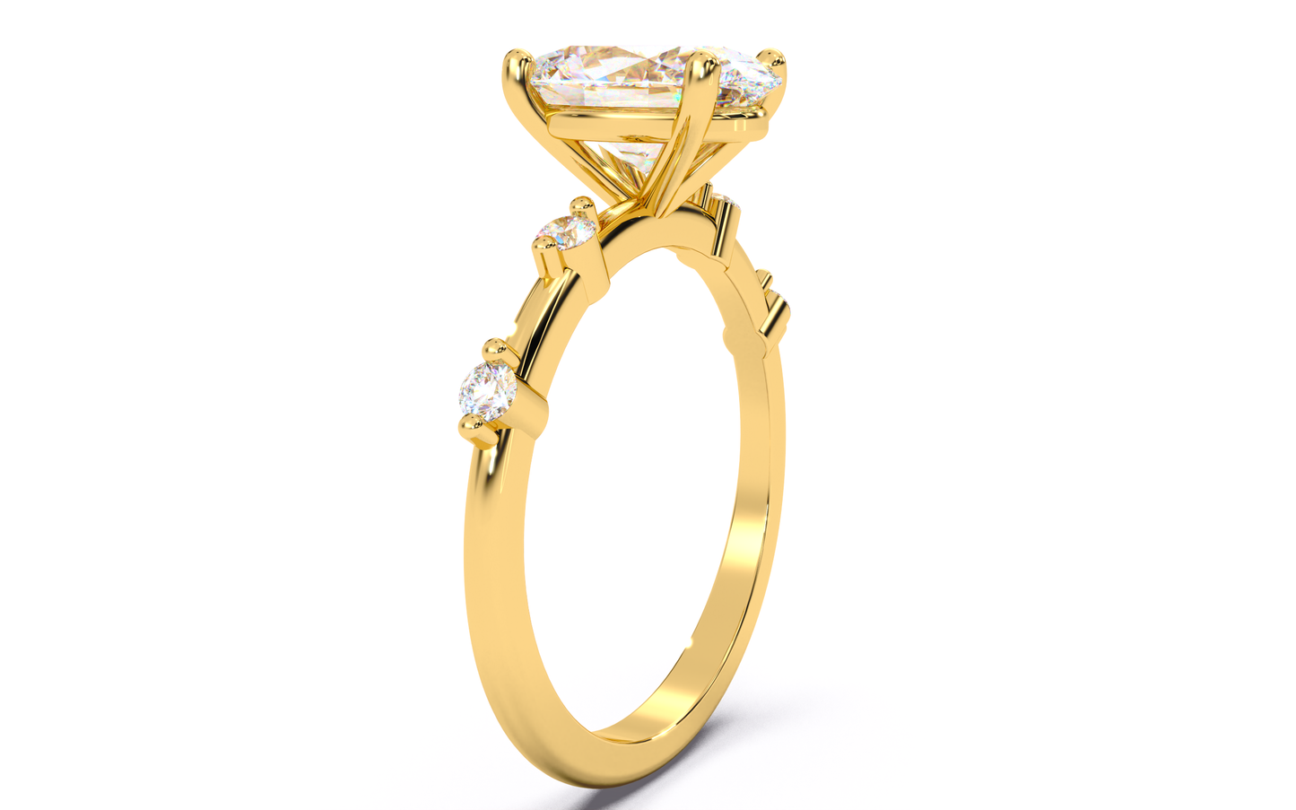 luxe aimé elevé solitaire