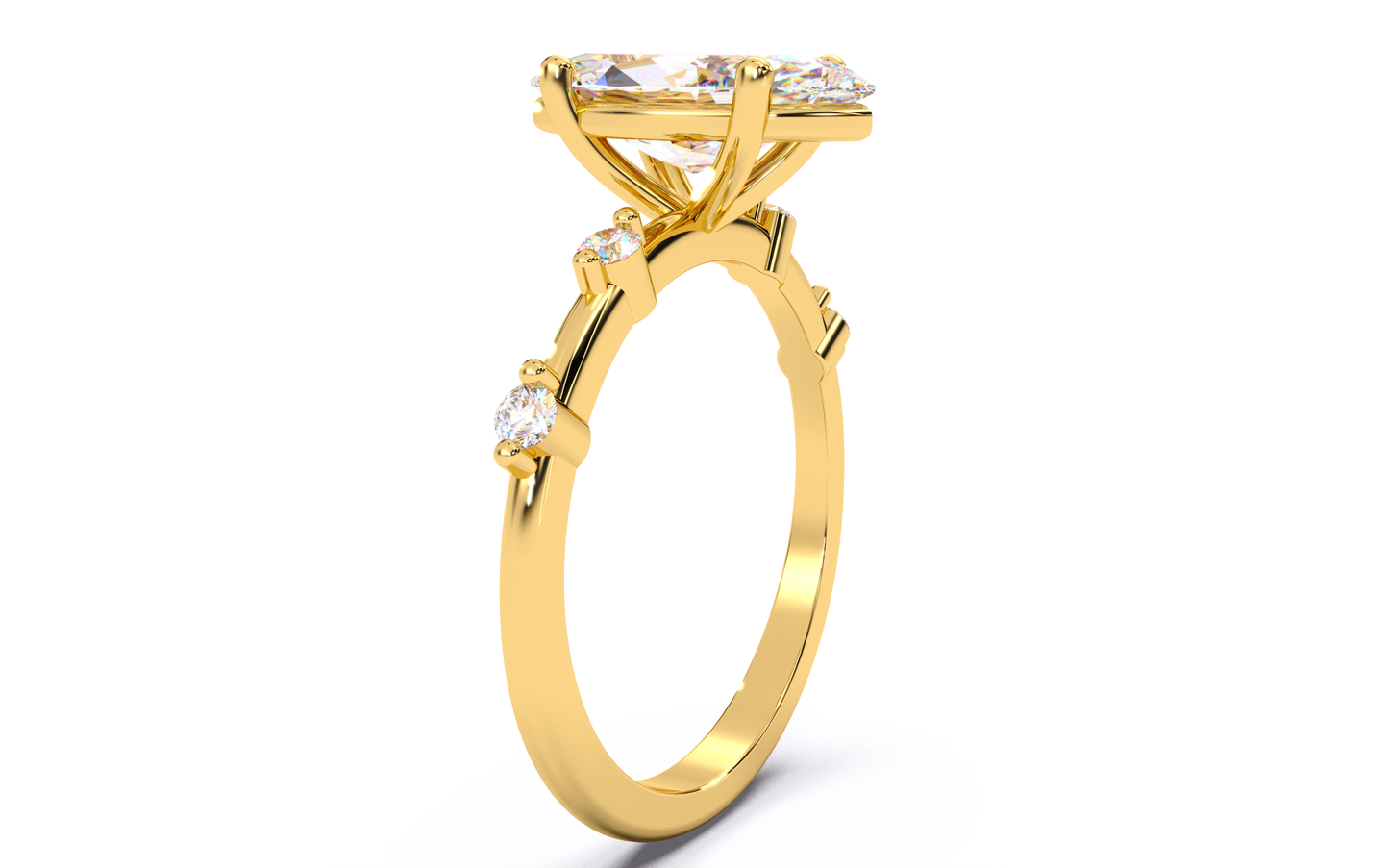 luxe aimé elevé solitaire
