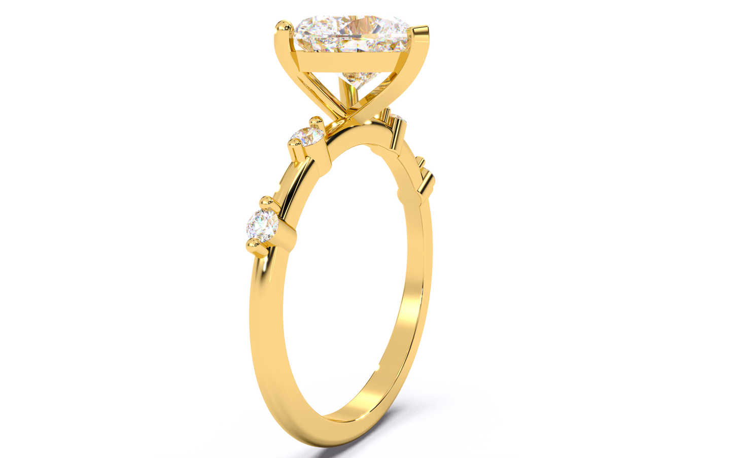 luxe aimé elevé solitaire