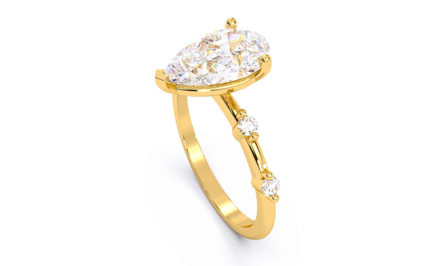 luxe aimé elevé solitaire